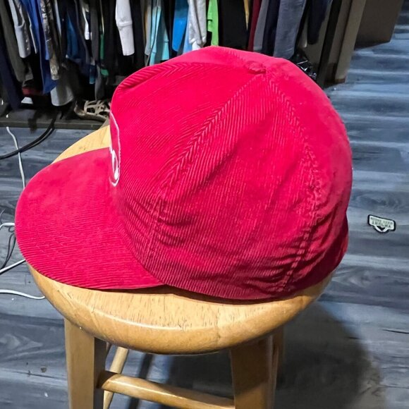 Alpo Red Corduroy SnapBack Hat - Picture 2 of 7